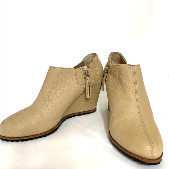 Comfy Tan leather wedges - Picture 3 of 6